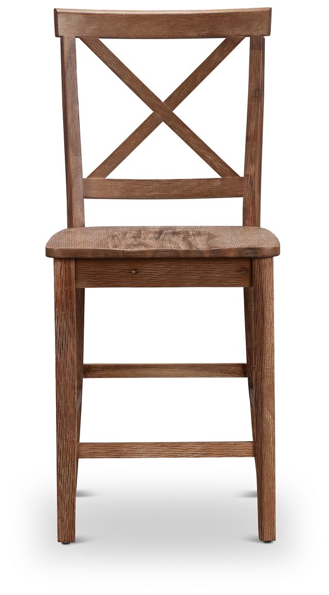 Woodstock Light Tone 24" Wood Barstool