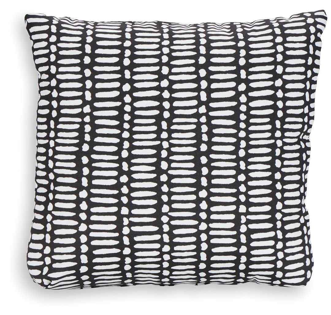 Deja Black 18" Indoor/outdoor Accent Pillow
