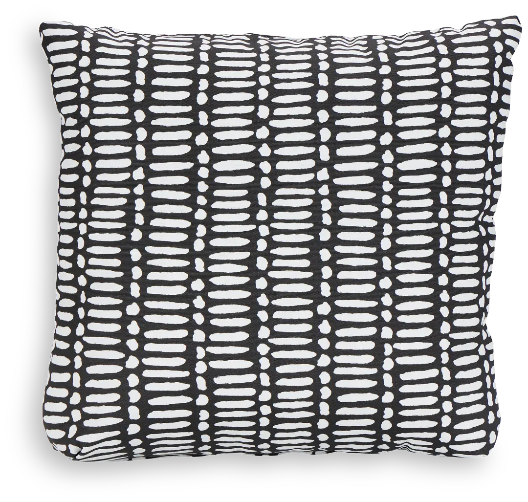 Deja Black 18" Indoor/outdoor Accent Pillow Deja Black 18" Indoor/outdoor Accent Pillow