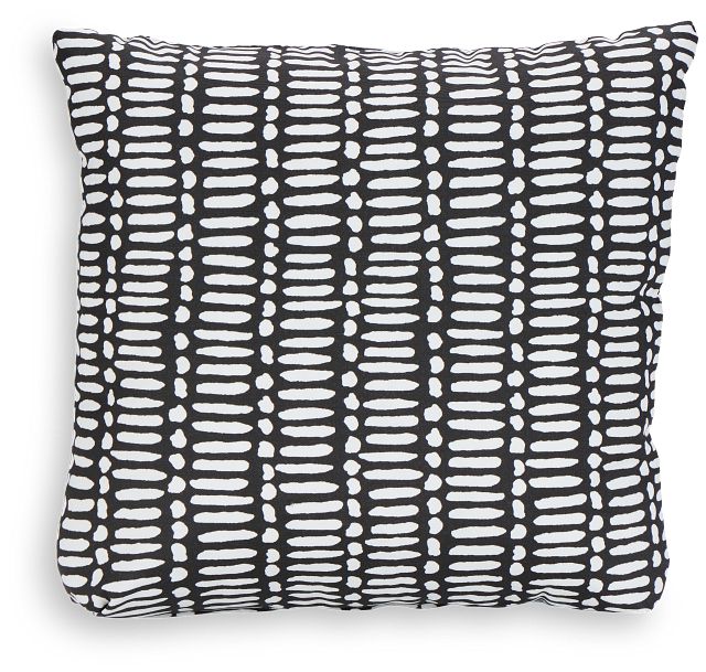 Deja Black 18" Indoor/outdoor Accent Pillow