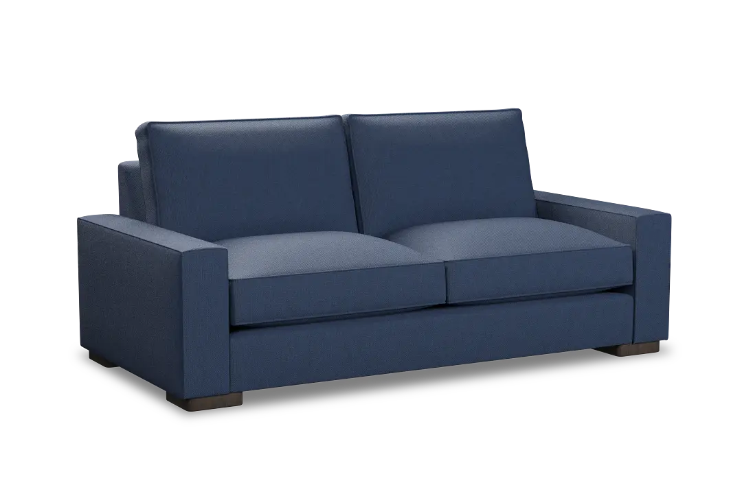 Edgewater Revenue Dark Blue 84" Sofa W/ 2 Cushions Edgewater Revenue Dark Blue 84" Sofa W/ 2 Cushions