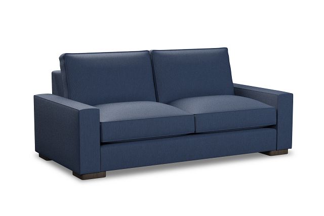 Edgewater Revenue Dark Blue 84" Sofa W/ 2 Cushions