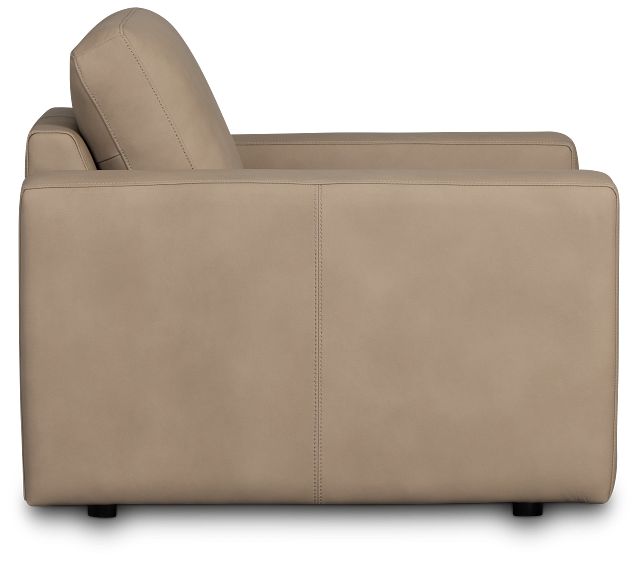 Kellan Taupe Leather Chair