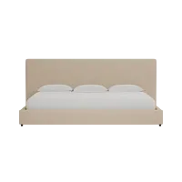 Grayton Elite Taupe 54" Upholstered Platform Bed