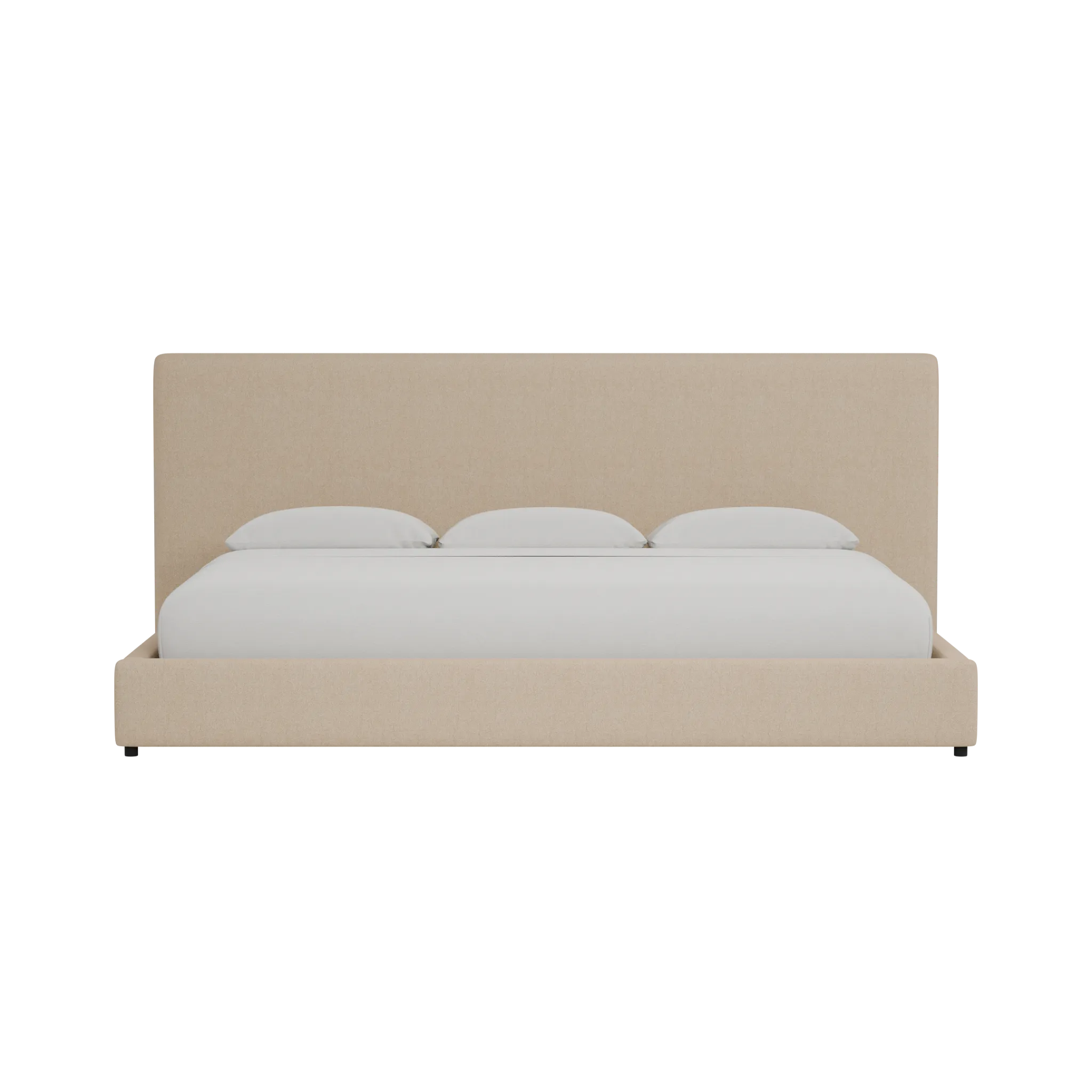Grayton Elite Taupe 54" Upholstered Platform Bed
