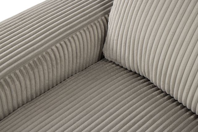 Charlie Gray Fabric Large Two-arm Sectional