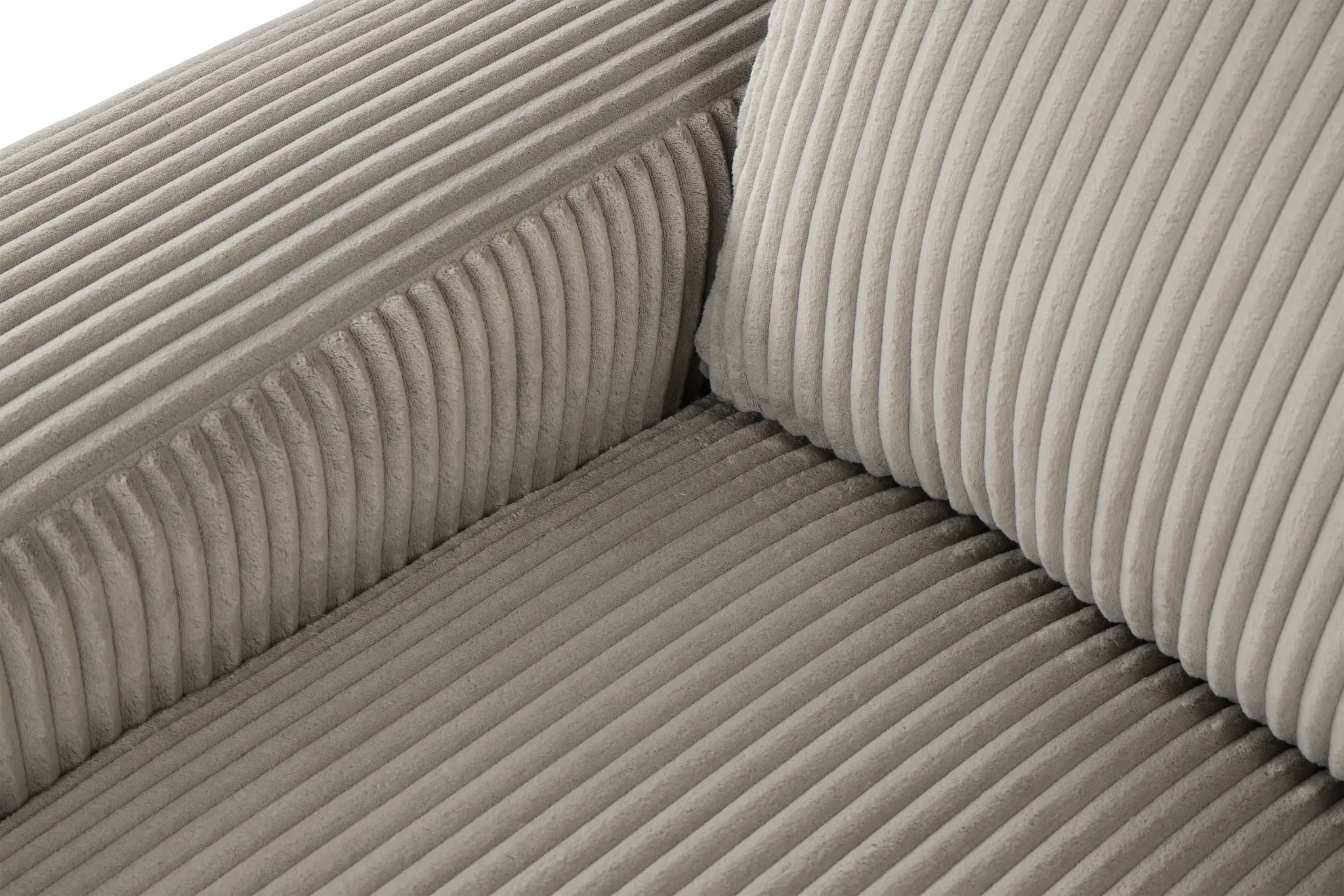 Charlie Gray Fabric Large Two-arm Sectional Charlie Gray Fabric Large Two-arm Sectional