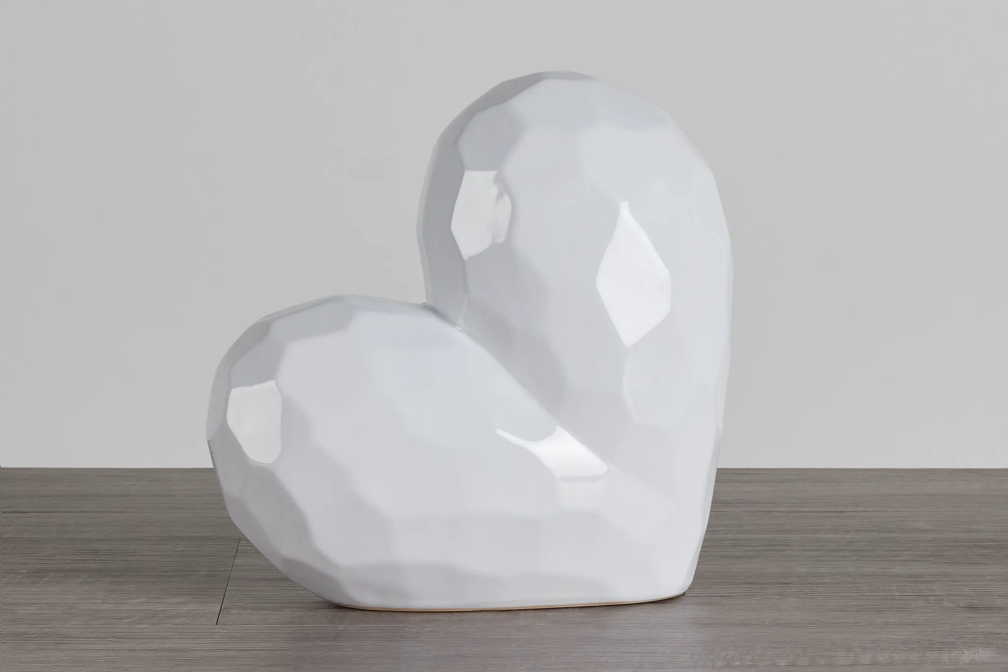 Heart White Large Sculpture