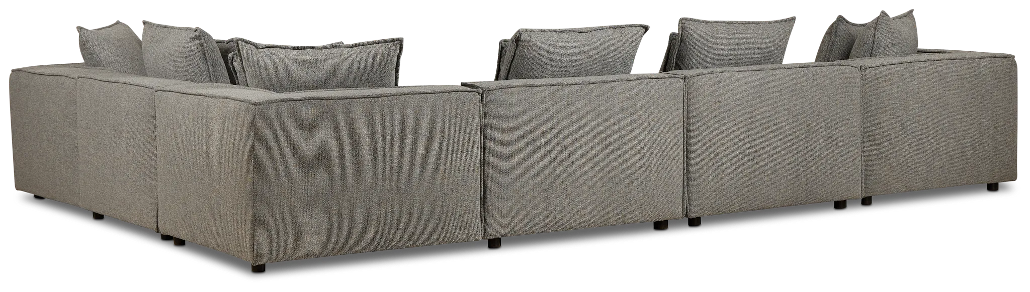 Tatum Gray Fabric 6-piece Modular Sectional