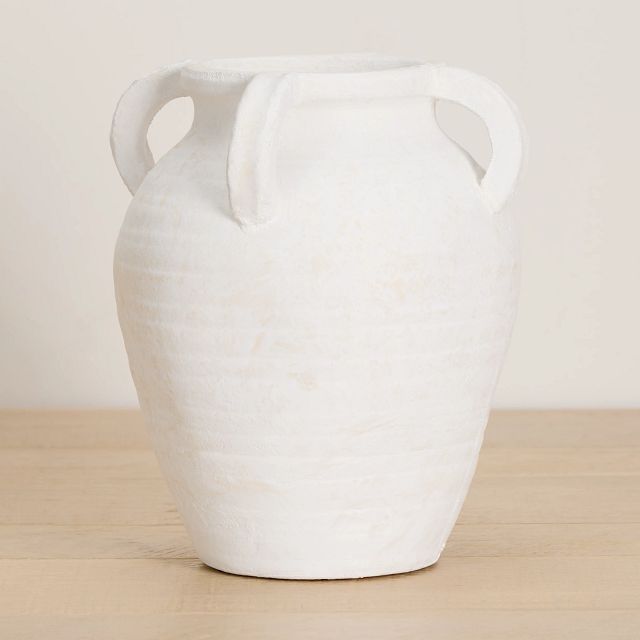 Selma White Small Vase