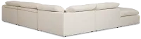 Drift Light Beige Fabric Medium Dual Power Left Bumper Sectional