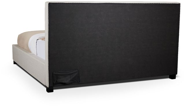 Monica Beige Uph Platform Bed