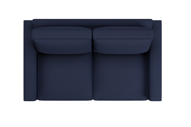 Edgewater Peyton Dark Blue Loveseat