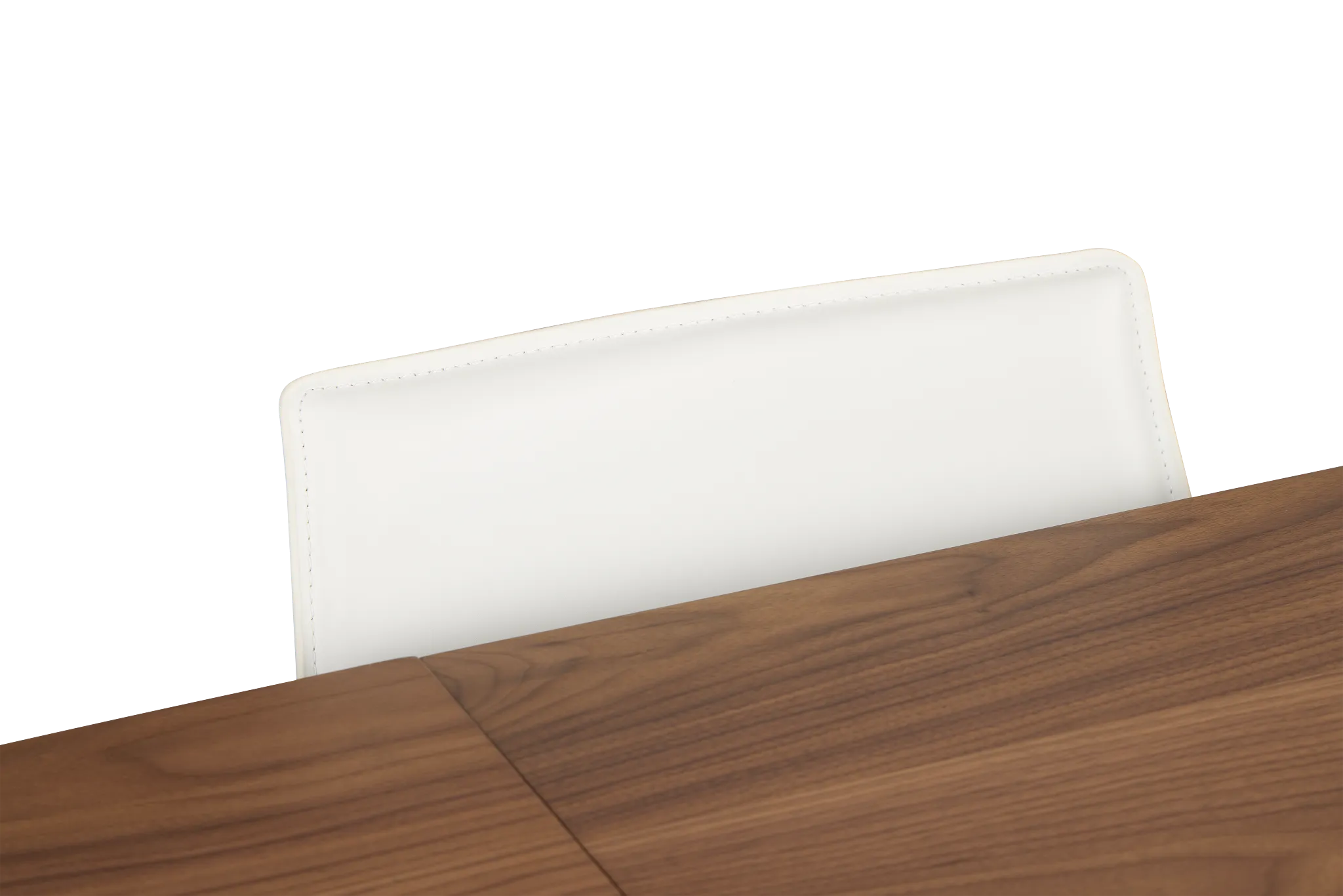 Margo Two-tone Rect Table & 4 White Upholstered Chairs