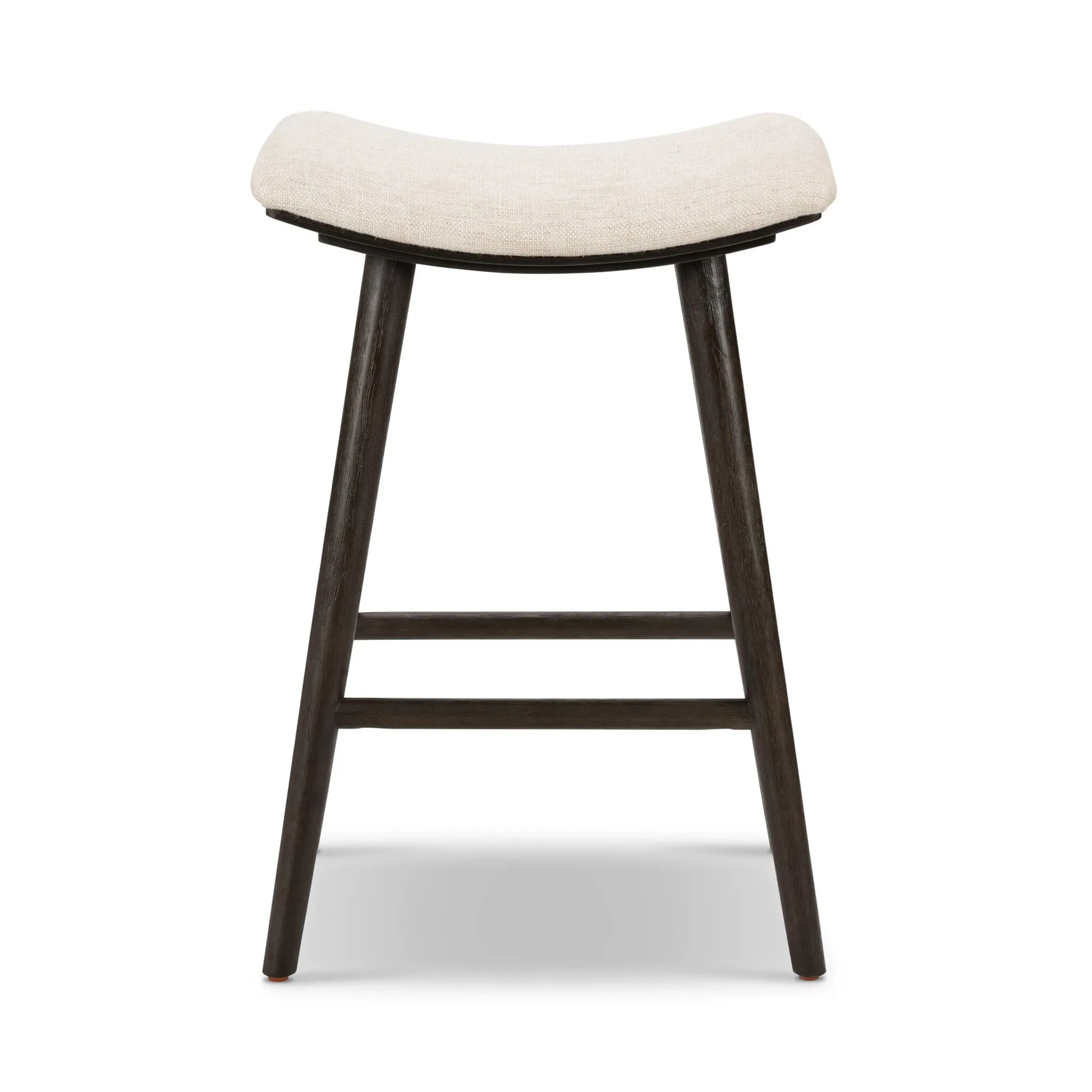 Four Hands Myles Light Beige Fabric 24" Upholstered Barstool