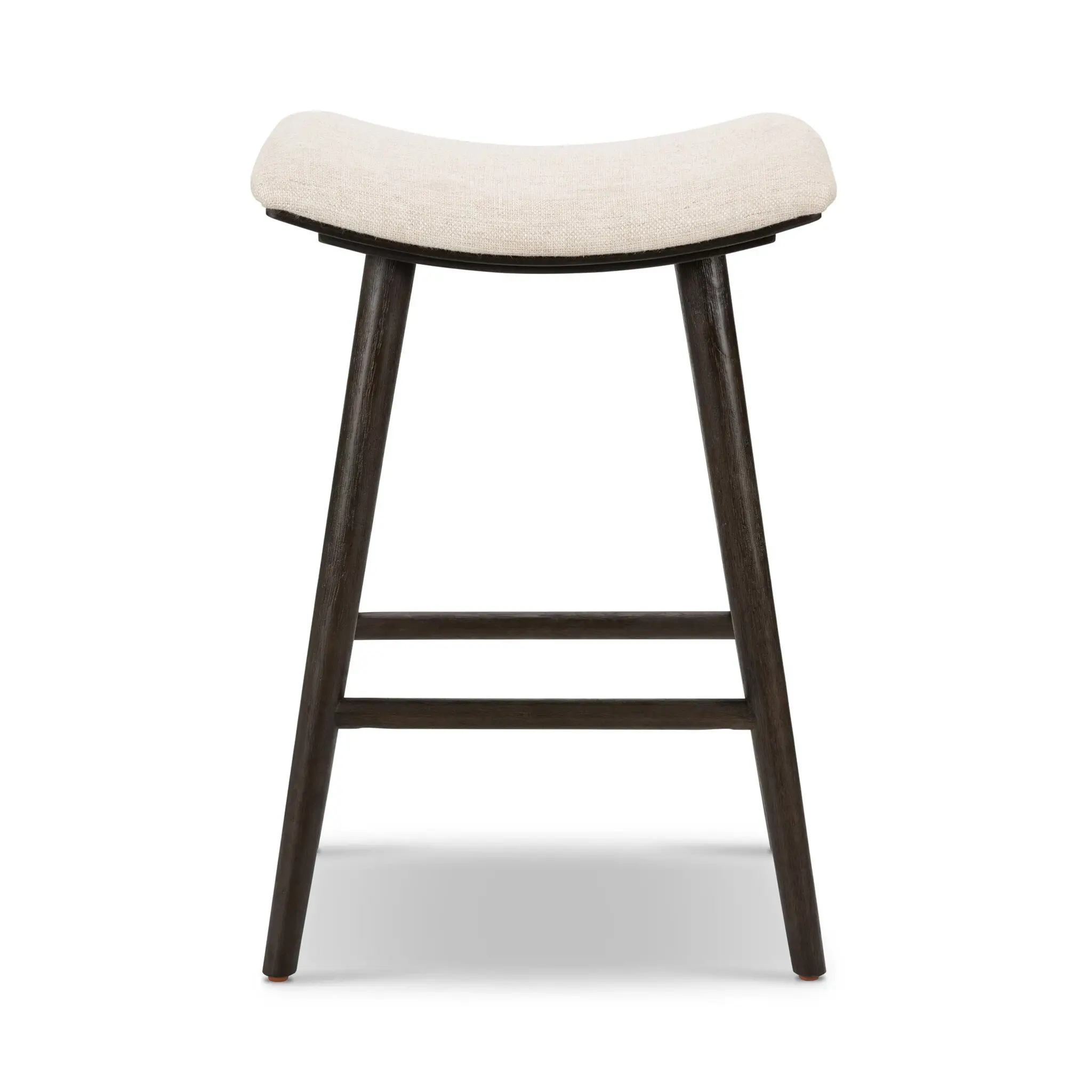 Four Hands Myles Light Beige Fabric 24" Upholstered Barstool Four Hands Myles Light Beige Fabric 24" Upholstered Barstool