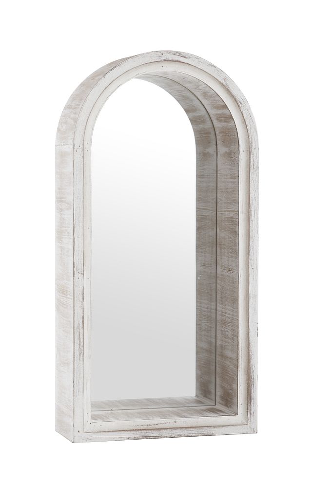 Timber Whitewash Mirror