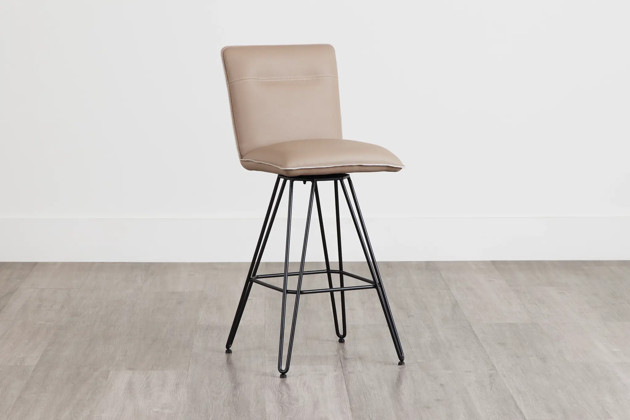 Demi Taupeswivel 30" Upholstered Barstool Demi Taupeswivel 30" Upholstered Barstool