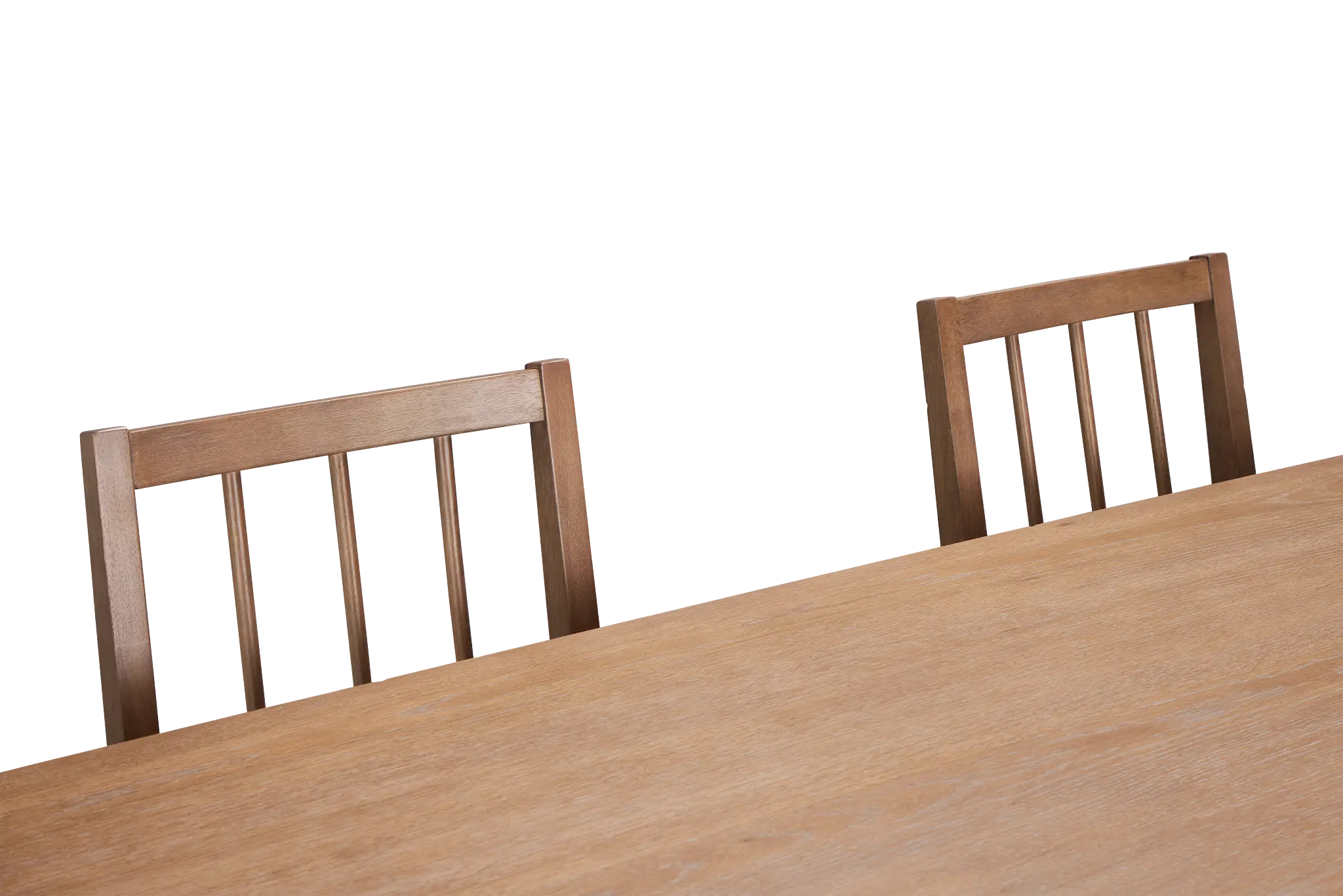 Provo Mid Tone Trestle Table & 4 Woven Chairs Provo Mid Tone Trestle Table & 4 Woven Chairs