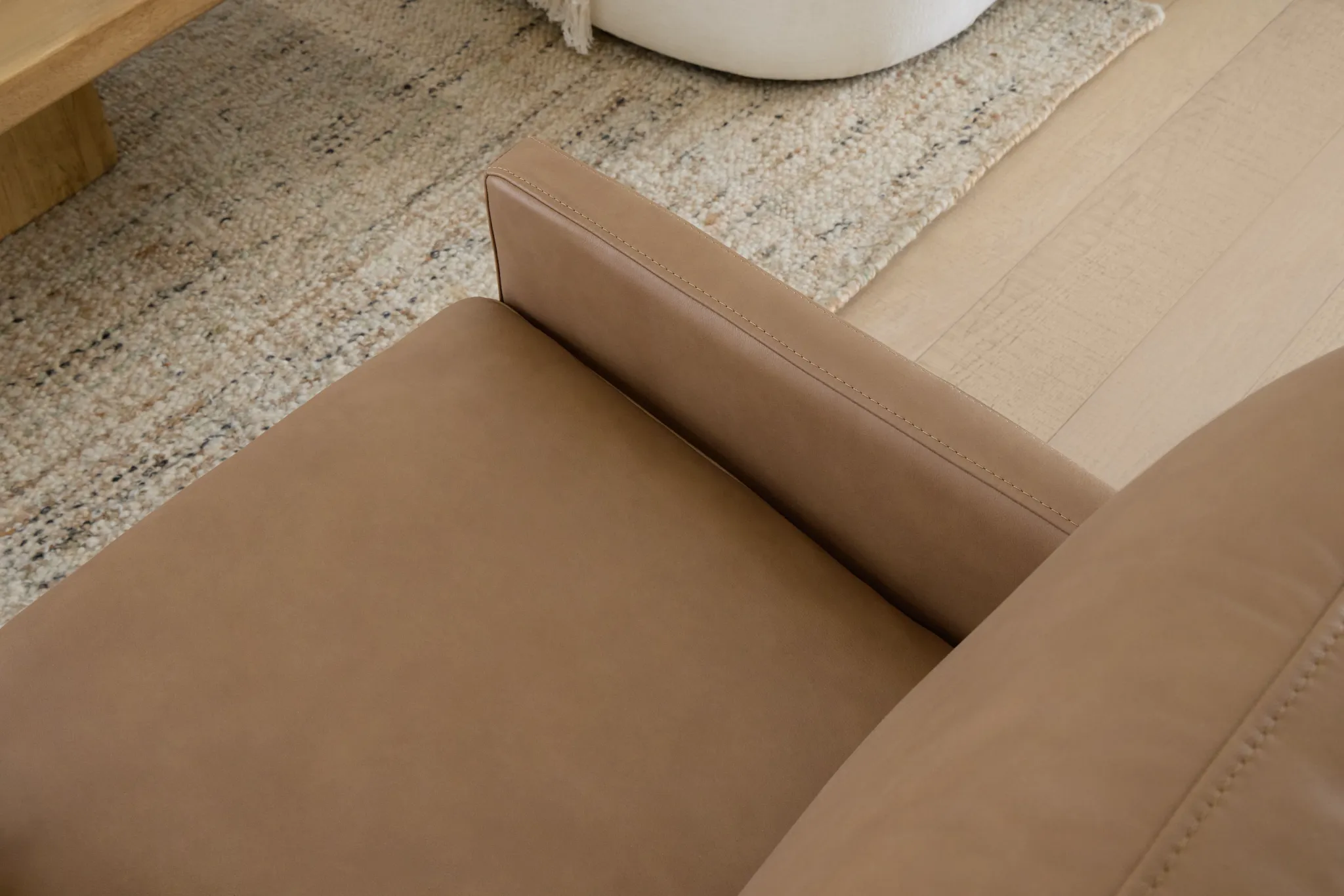 Phoebe Brown Leather Accent Chair