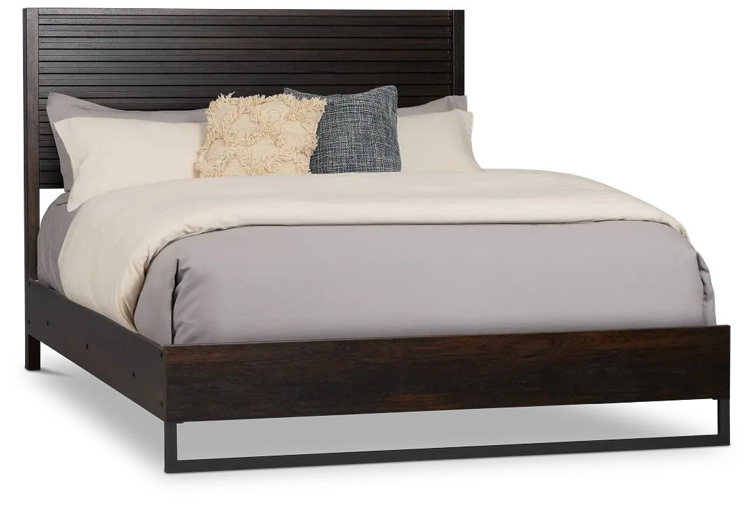 Perry Dark Tone Panel Bed Perry Dark Tone Panel Bed