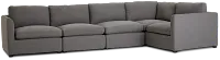 Willow Gray Fabric Medium Two-arm Sectional