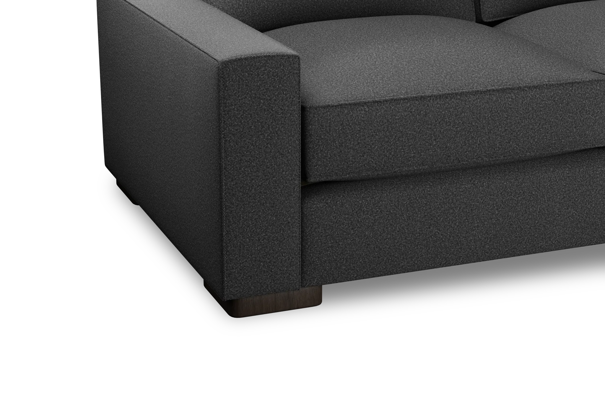 Edgewater Delray Dark Gray Small Two-arm Sectional Edgewater Delray Dark Gray Small Two-arm Sectional