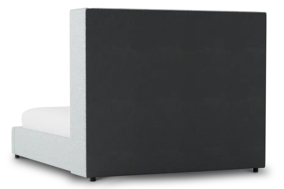 Captiva Natural Beauty Light Blue 60" Upholstered Shelter Bed Captiva Natural Beauty Light Blue 60" Upholstered Shelter Bed