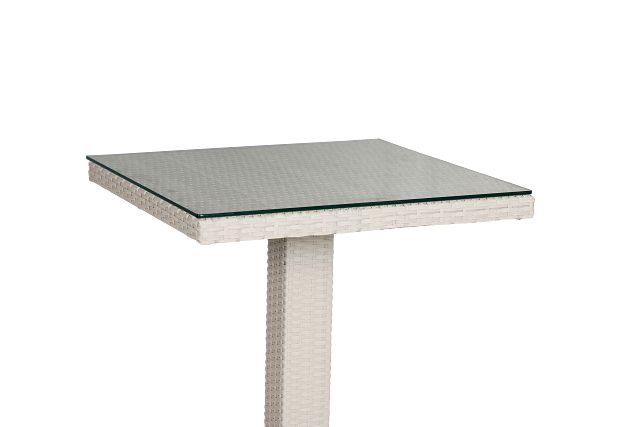 Bahia White 27" Pub Table