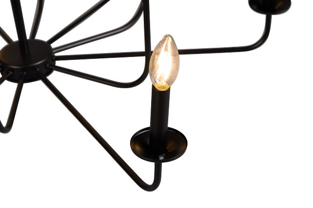 Amalia Black Pendant