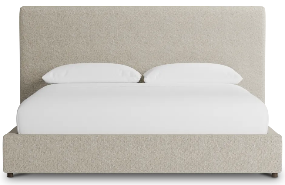 Grayton Gellar Green 54" Upholstered Platform Bed