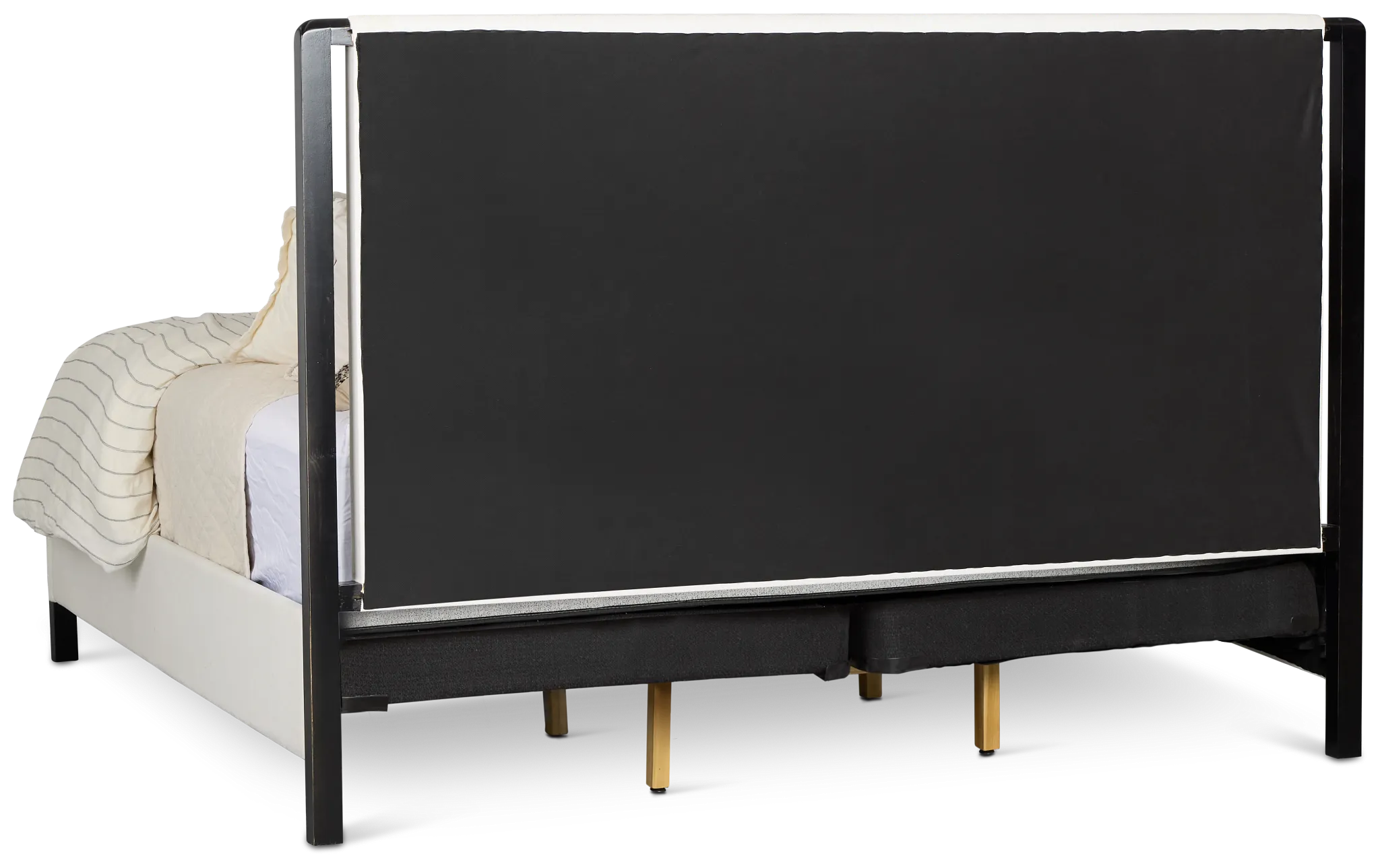 Highland Black Uph Panel Bed