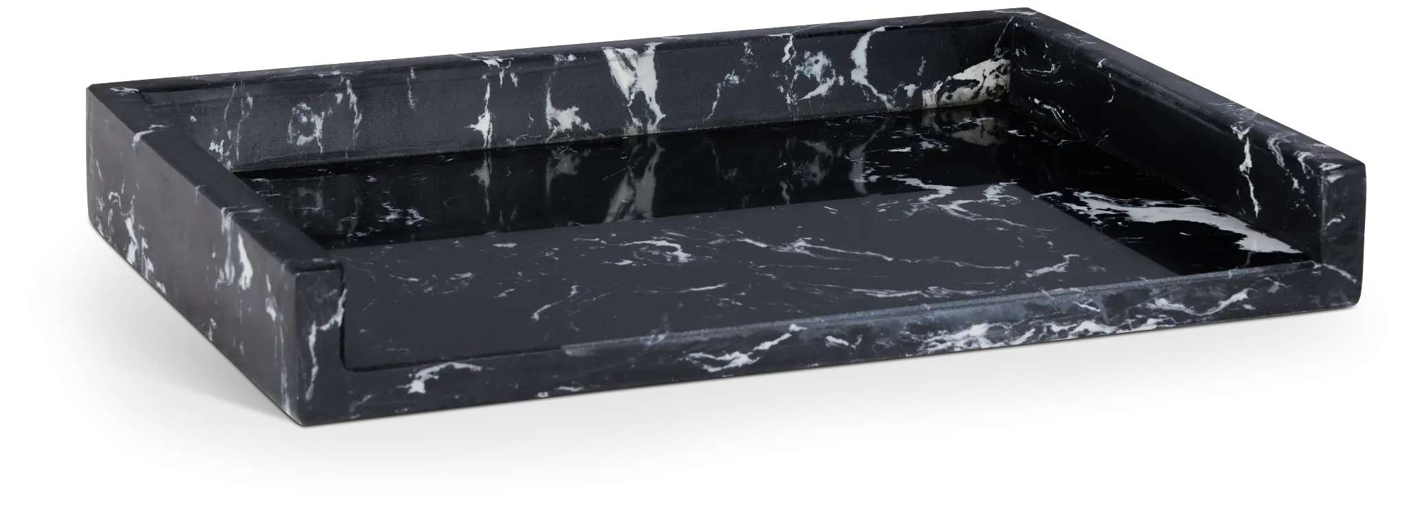 Ludo Black Marble Tray Ludo Black Marble Tray