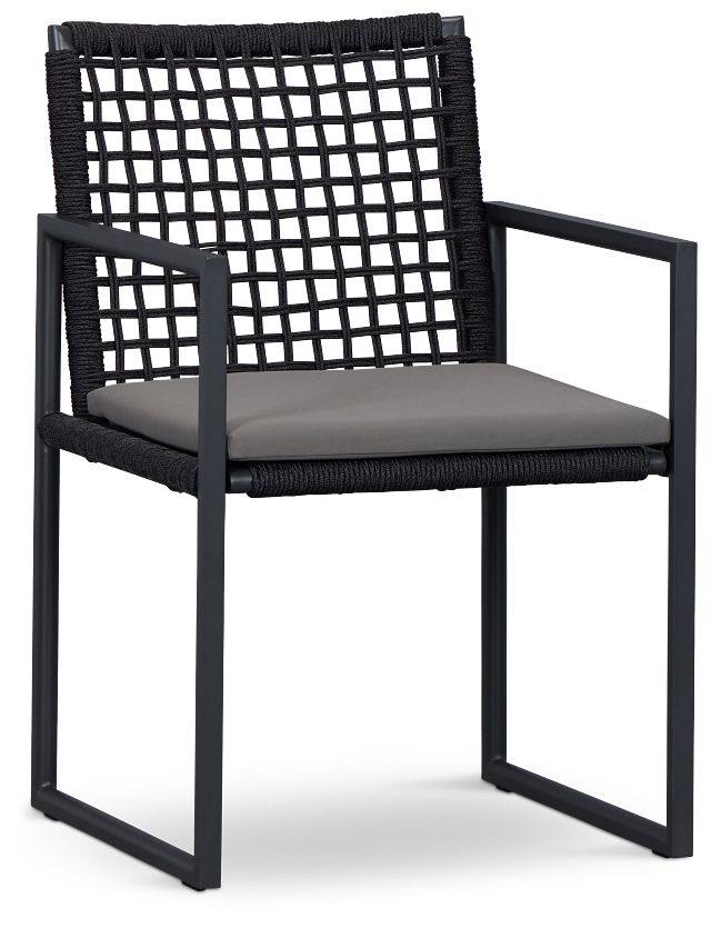 Sunrise Dark Gray Aluminum Arm Chair