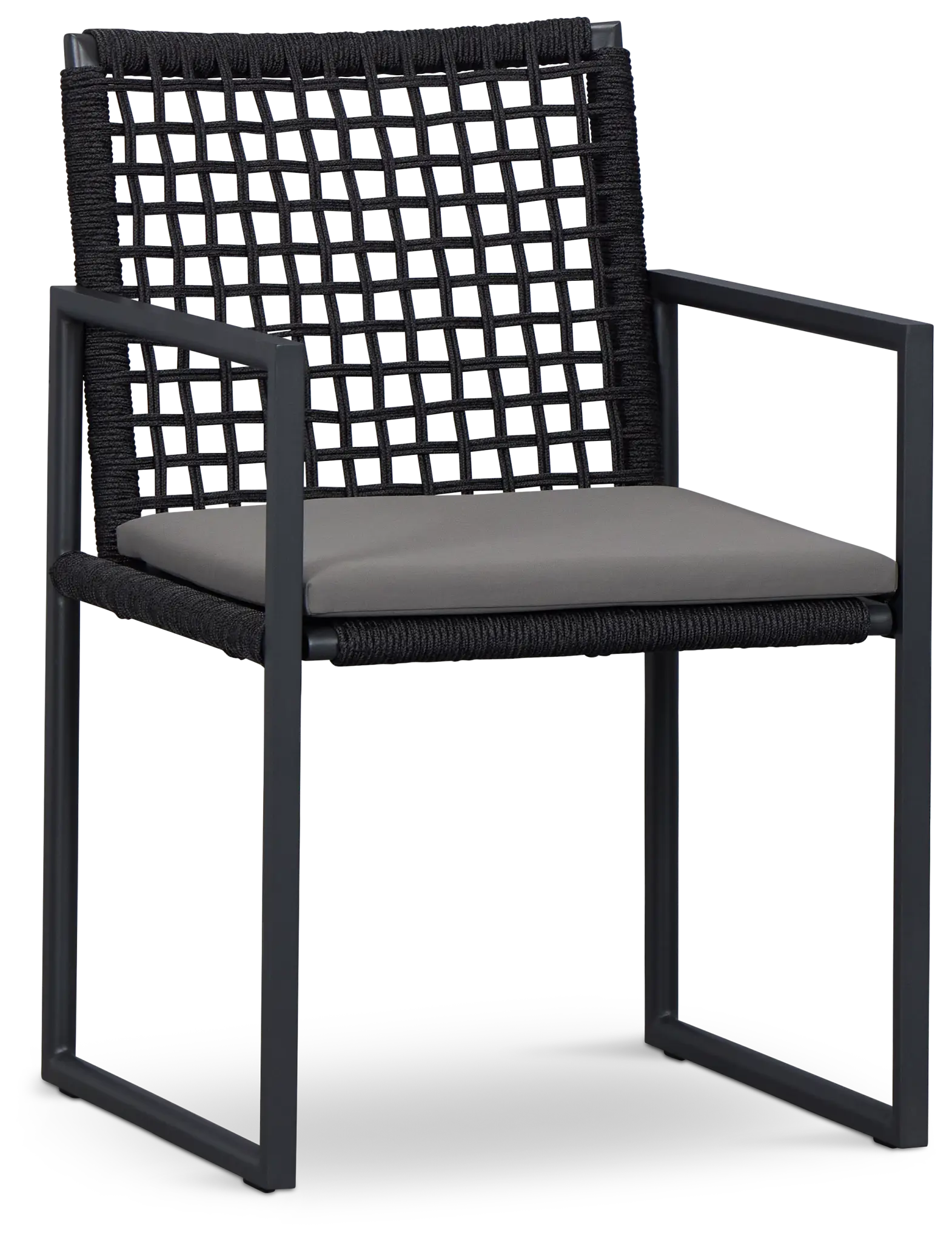 Sunrise Dark Gray Aluminum Arm Chair Sunrise Dark Gray Aluminum Arm Chair