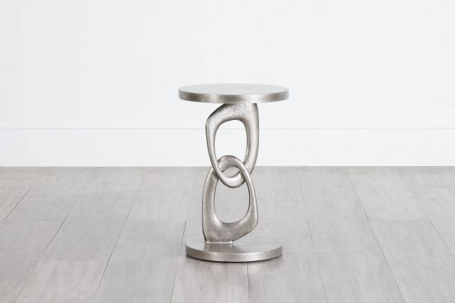 Linea Metal Small Round Chairside Table (0)