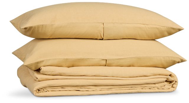 Palomis Yellow 3-piece Duvet Set