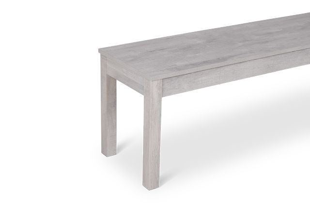 Delray White Dining Bench