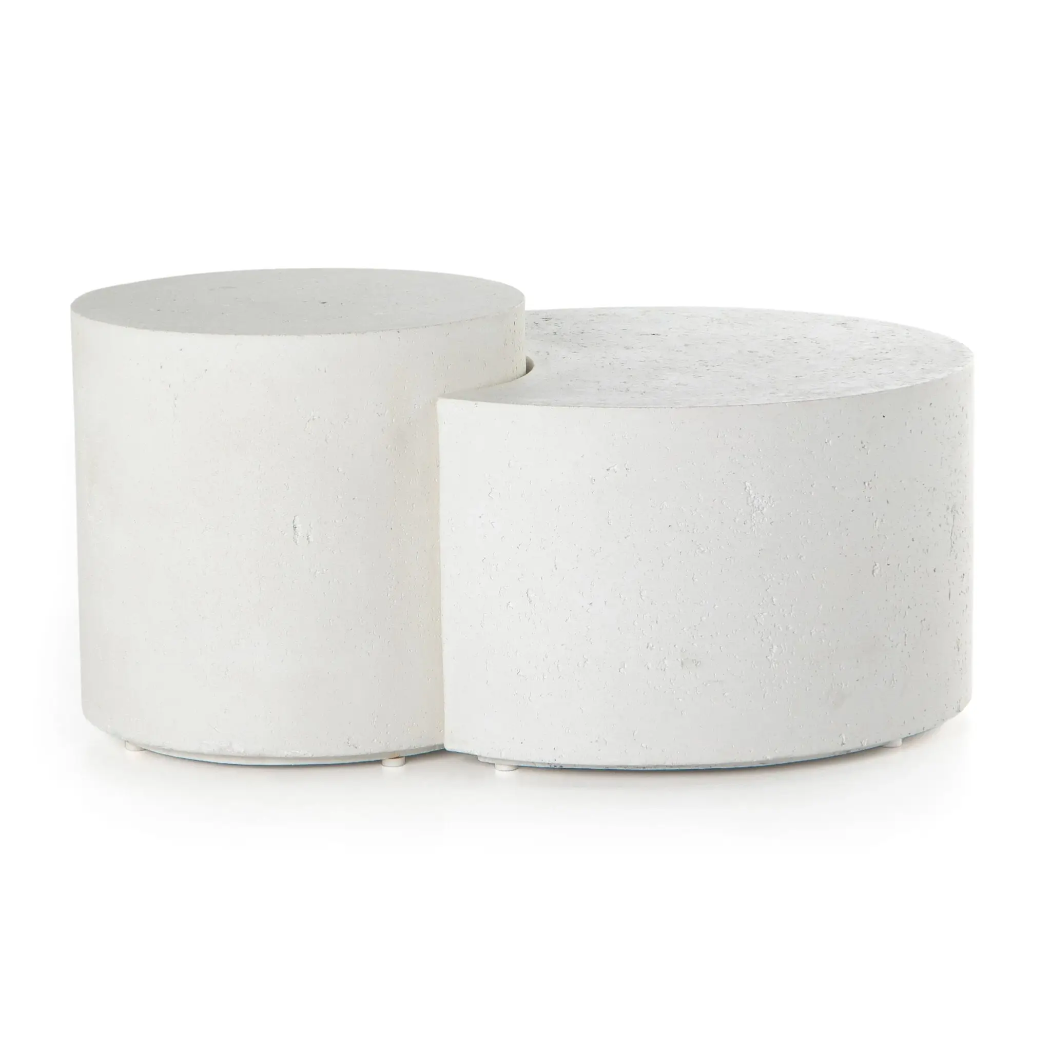 Four Hands Miza White Small Round Coffee Table Four Hands Miza White Small Round Coffee Table