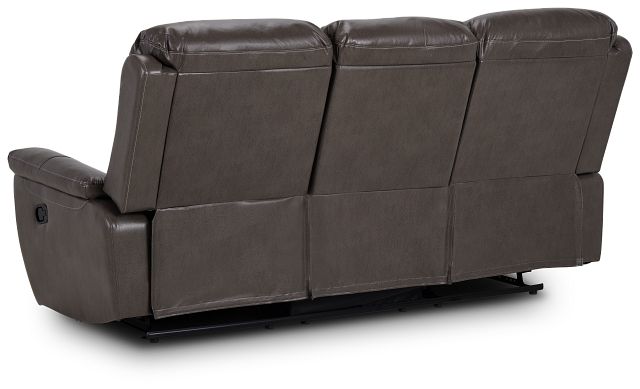 Toby Dark Taupe Micro Reclining Sofa