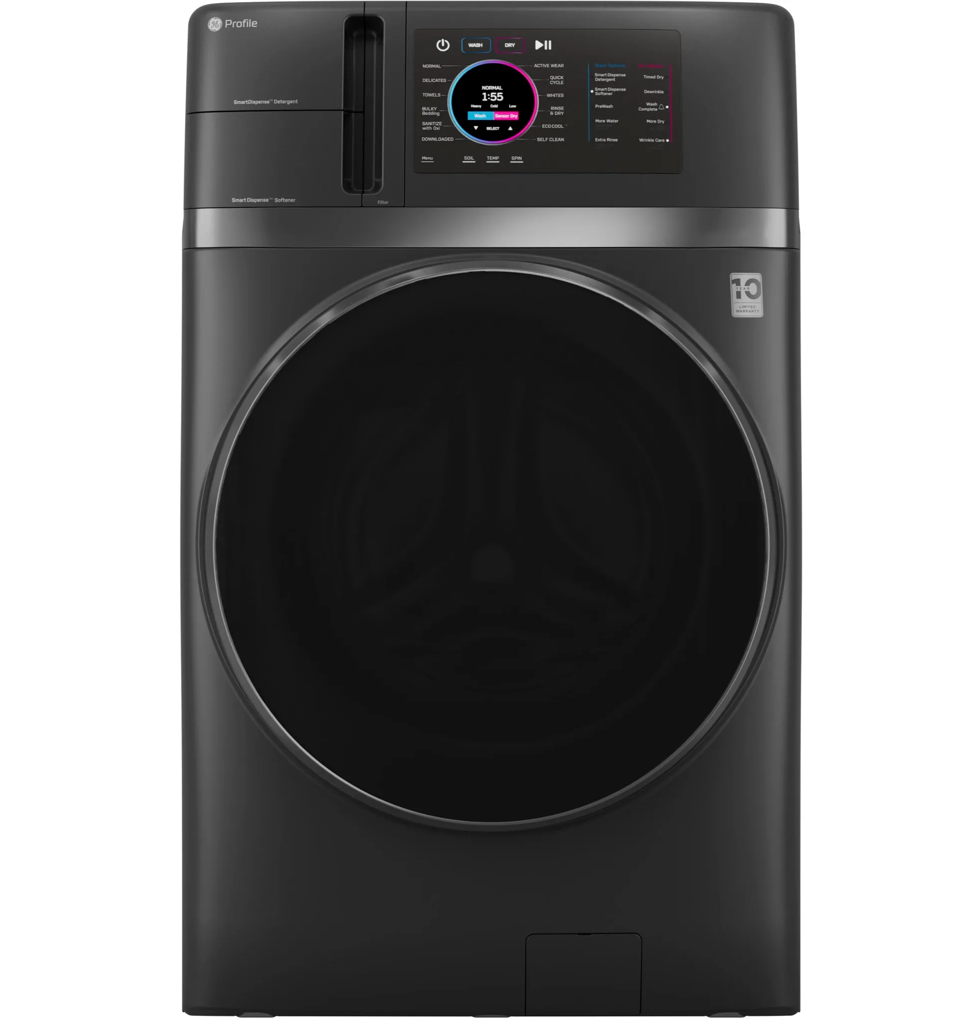 Ge Profile 97 Series Gray Electric Washer/dryer Combo