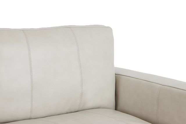 Dawkins Taupe Leather Right Chaise Sectional