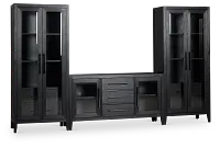 Alden Black 60" Entertainment Wall