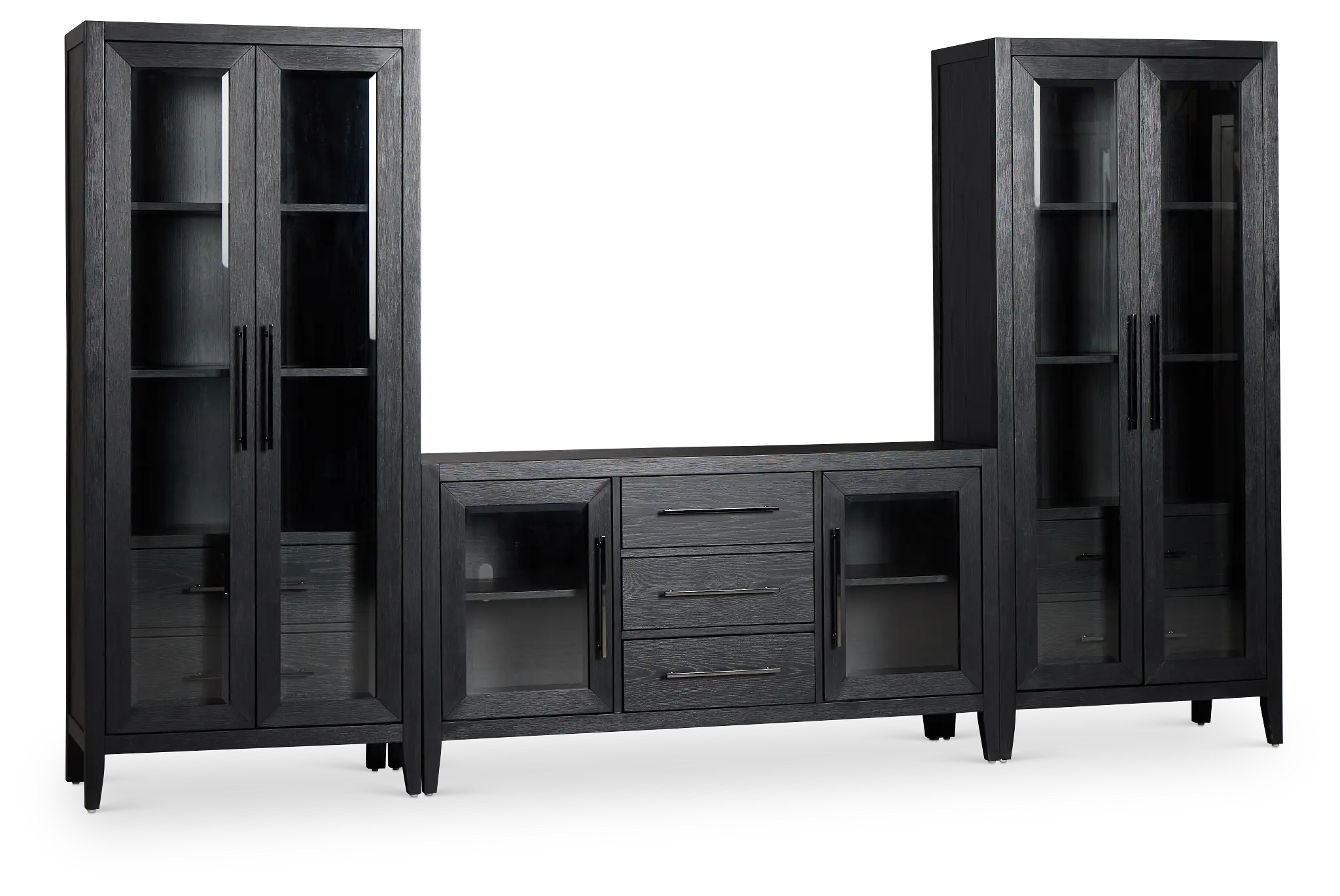 Alden Black 60" Entertainment Wall Alden Black 60" Entertainment Wall