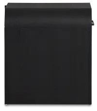 Lyndie Black Drawer Square End Table