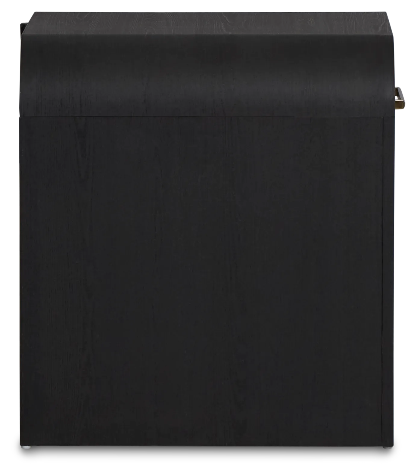 Lyndie Black Drawer Square End Table