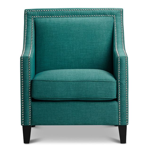 Erica Teal Fabric Accent Chair