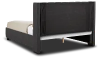 Chatham Dark Gray Low Platform Storage Bed