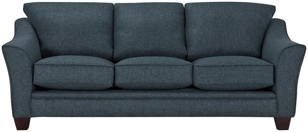 Avery Dark Blue Fabric Memory Foam Sleeper