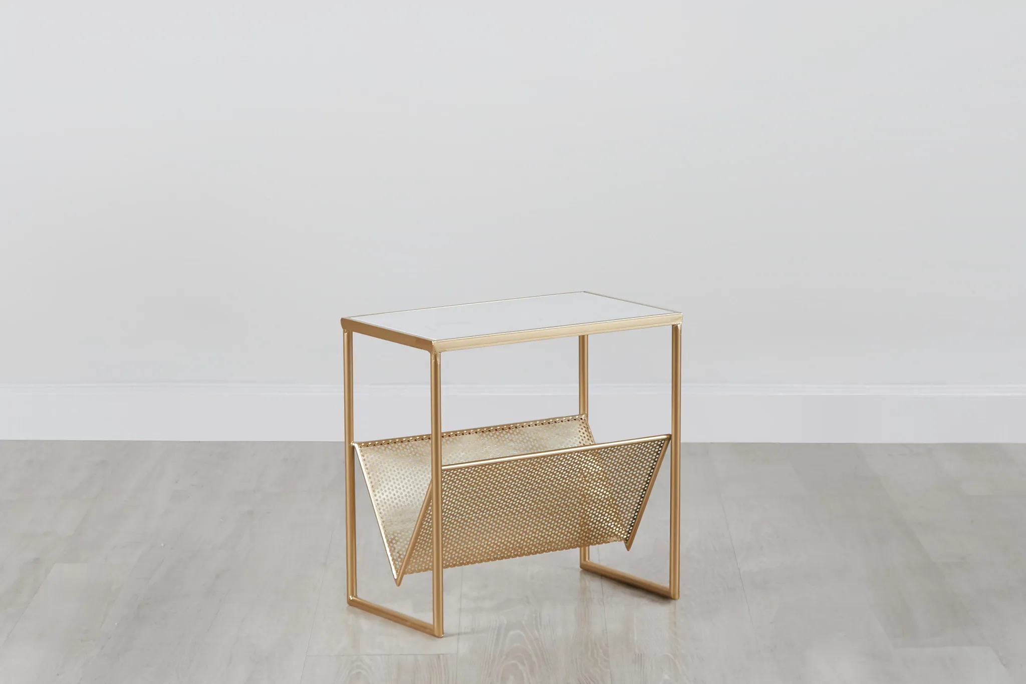 Gazette Gold Marble Magazine Rack